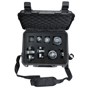 사전 절단된 스펀지와 단일 크로스바디 스트랩이 포함된 장비 하드 케이스, 카메라 사진용 안전 도구 상자