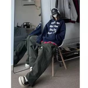 남자 댄디 집업 가디건 네이비 페이크 투피스 후드 맨투맨 빈티지 패치 커플룩 가을 캐주얼 코트 SPO마켓3