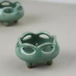 [골드스마일]청자 향받침 받침 촛대1개 촛불 미니양초홀더 용품 선물용