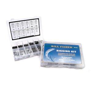 Billfisher 낚싯줄 리깅 키트 편리한 보관 상자가 있는 1 050 Billfisher 해양 부품 낚시 와이어 키트 크림퍼 및 미포함