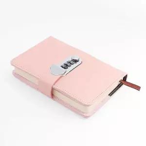 유선노트 수첩핑크 다이어리형 비밀번호