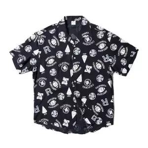 [RIZPICK]여름셔츠 남자남방 패션 반팔셔츠 예쁜 캐주얼룩 패턴 오픈카라