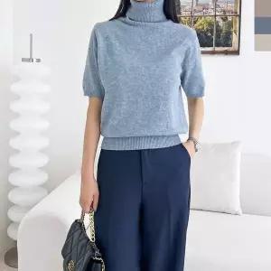 [RIZPICK]스판 티 맨투맨 여자 반팔티 티셔츠 터틀넥 신상 면