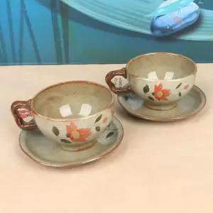 [콩심팥심]라떼잔 찻잔세트 커피컵 예쁜잔 2인세트 도자기찻잔