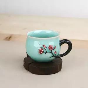 다기 다기잔 찻잔 1개 다도잔 숙우 예쁜 손잡이잔