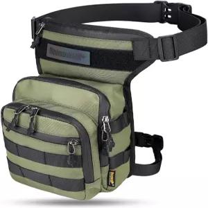 SUNELFFY 오토바이 드롭 레그백 밀리터리 허벅지 파우치백 전술 힙 팩 남녀 자전거 하이킹 등산용 다기능