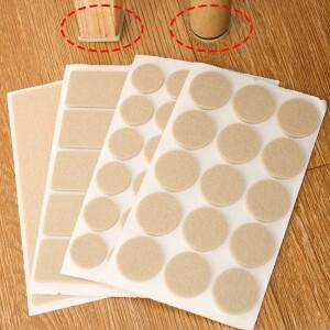 720/45pcs 두꺼운 펠트 의자 다리 패드 바닥 스크래치 보호기 매트 미끄럼 방지 자체 접착 가구 테이블 커