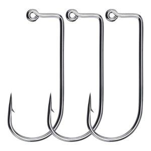 Dr Fish 100팩 90도 애버딘 지그 , 라운드 벤드, 민물 및 바닷물 낚시 크래피 팬피쉬 스윔베이트 지그 몰드 제작 용품