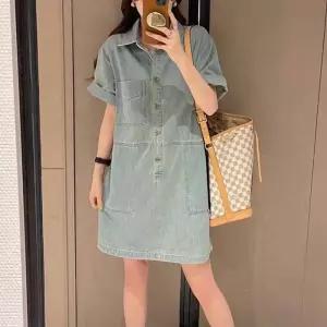 [주식회사 브이와이][JHP44PT8_51IB]캐주얼 빈티지 데님 원피스 (29689065A)