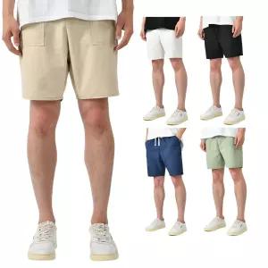 국내생산 남자 여름 밴딩 면 린넨 반바지 5부 바지 5컬러 603