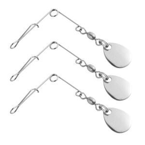 닥터피쉬 20팩 낚시 스피너베이트 와이어, 콜로라도/윌로우 블레이드 지그 스피너 루어 제작 용품 액세서리 샤프트 베이스 크래피 팬피쉬