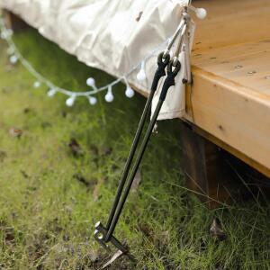 1조각 텐트 스판 로프 코드 후크 고정 스트레치 야외 도구 캐노피 방수포 문자열 Carabr