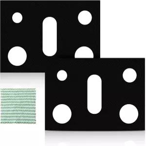 2팩 스토브 커버 삼성 레인지 프로텍터 버너용 재사용 가능한 상단 오븐 라이너 매트 논스틱 세척