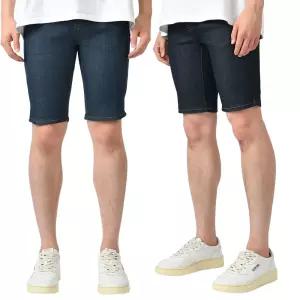 남자 스판 셀비지 생지 데님 5부 청반바지 2컬러 5152