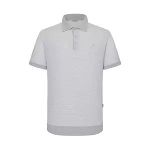 [닥스][26SS] 면혼방 투톤 조직감 반팔 카라니트