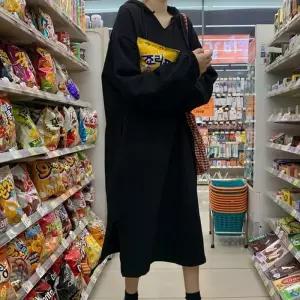 [주식회사 브이와이][JHL75R26_51IB]후드 롱원피스 도톰 소매밴딩 캐주얼 (2989310