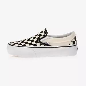 반스 클래식 슬립-온 플랫폼 - 블랙 앤 화이트 체커/화이트 AND CHECKER/화이트 2118766
