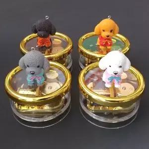 BS 고급 원형 오르골(강아지 1마리)-5곡 중 선택