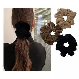 벨벳 곱창밴드 헤어 끈 스크런치 스트링 머리끈