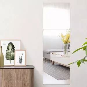 부착식 안전 아크릴 거울 전신 15cm 부착거울 어린이집 붙이는