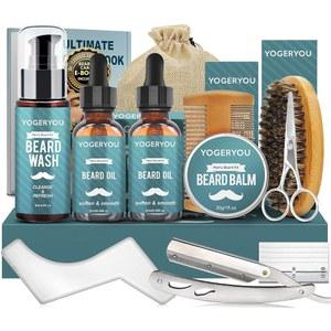 남성용 수염 다듬기 W 스트레이트 워시, 빗, / 남성 가위 오일, 면도기, 밤, 크리스마스 남자 생일 남자친구 브러시, 키트 선물 면도 키트, 그루밍 남편 2팩