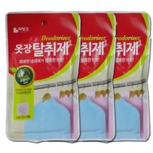 리빙굿 제거 방향제 장 탈취제 실내 향기 3개 랜덤발송 살균작용 옷 냄새 서랍 악취 생활