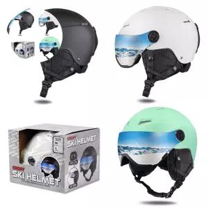 크로니 스키 헬멧 고글 일체형 스노우보드