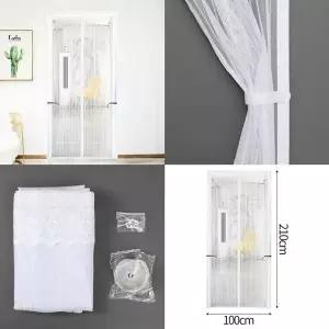 현관문 출입문 모기장 100x210 자석 방충망 화이트