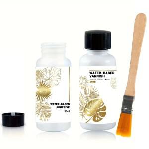 금박 접착제 시트 예술 공예 종이 분말 수성 농축 및 광택 툴킷