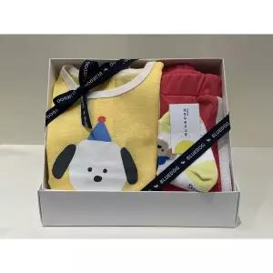 [블루독베이비](타임스퀘어점패션관)(YE)멍멍 민소매 상하복.양말세트(46370-672-22+46314-810-05)