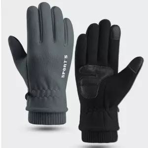 남성 겨울 기모안감 런닝 라이딩 등산 낚시 아웃도어 엄지검지 터치 장갑 LmJ6+6CzO