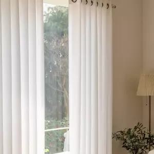 고밀도 쉬폰커튼 아일렛형 핀형 긴창 135x233cm/커텐