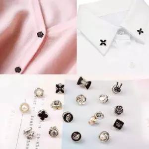 오픈 노출 방지 10p 세트 브로치 뱃지 패션 단추 olI8+7EfW