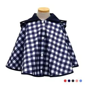 판초우의 유아동 어린이 판초우의-체크/ 우비 비옷 레인코트 아동우의 여자우비 서치