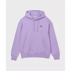 브랜드정품 DICKIES 프렌치 테리 릴렉스드 스몰 자수 로고 후드 티셔츠 Purple Rose 138750