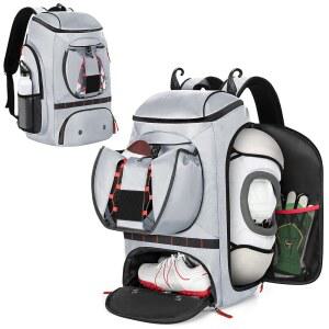 외부 볼 홀더, 단열 포켓 및 펜스 후크, 청소년 축구 백팩이 장착된 장비용 스마스롭 가방