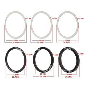 6pcs 자전거 밑면 브래킷 크랭크 셋 워셔 24/29/30mm BB 86/91/92/30 하단 스페이서 사이클링 부품 2색