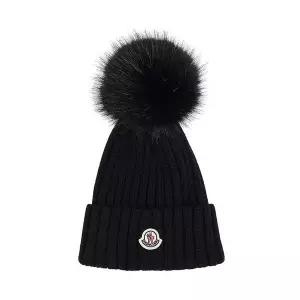 [몽클레르] 로고 패치 폼폼 비니 154662721