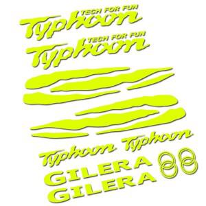 Gilera Typhoon 50 125 스쿠터 튜닝 스티커 완료 키트