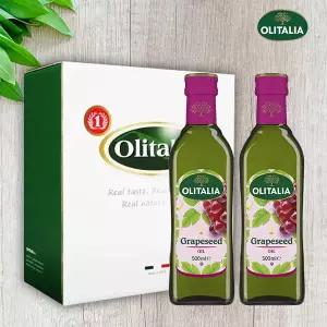 올리타리아 포도씨유 500ml 2병 (선물세트)