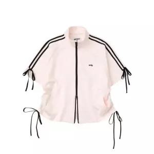 브랜드정품 널디 NDY 리본 반팔 트랙 탑 페일핑크 368609