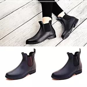 첼시 발목장화 비오는날 커플신발 레인부츠 방수신발 블랙 LW94E289