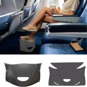 비행기용 DISFAT 여행용 발 받침대 책상 아래 휴대용 접이식 허리 및 무릎 장거리 비행 자동차 기차 초경량