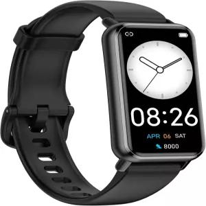 롱 배터리 페도미터 시계 14일 수명 슬림 디자인 노 앱/폰 필수 피트니스 트래커 50미터 방수 스마트 워치