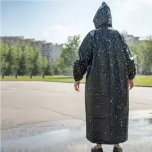 [이거찜] 가벼운 착용감 방수 레인코트 남녀공용 롱기장 후드 우비 데일리 코트