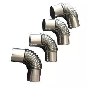 화목난로 스텐연통 엘보 보일러 연탄 굴뚝 이음 연결부품