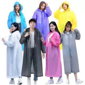 런칭특가 고급형 EVA 우비 150g 무광컬러 개별포장 비옷 골프 낚시 등산 우의 레인코트 15