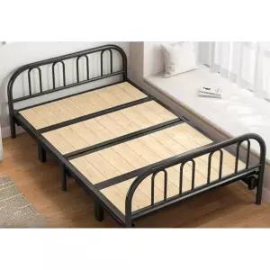 4단 접이식 철제 원룸 침대 공간활용 간이 매트리스 철재 프레임 깔판 이동