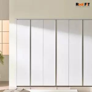 무몰딩 화이트매트 여닫이 붙박이장_270cm (9자)