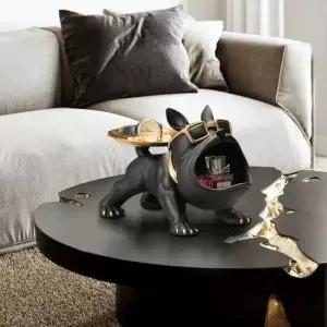 인테리어스탠드 이시아르 불독 피규어 액세서리 소품 보관대 받침대